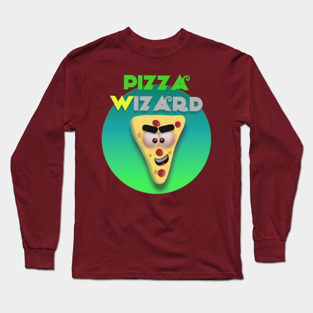 Pizza wizard Long Sleeve T-Shirt by Dre